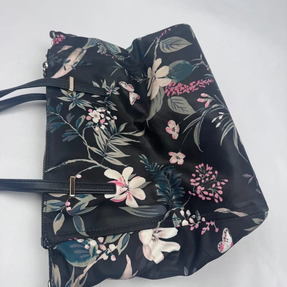 Kate Spade Alyse Wilson Road Botanical Purse & Wallet Black